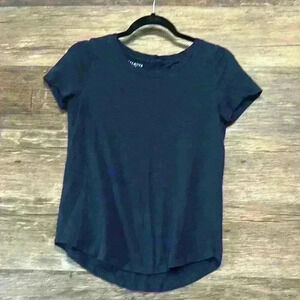 Talbots Blue Crew Neck Short Sleeve T-Shirt Navy Women’s Size Small Petite
